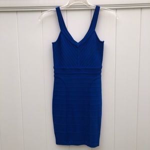 Royal blue mini dress (bodycon style) by XOXO